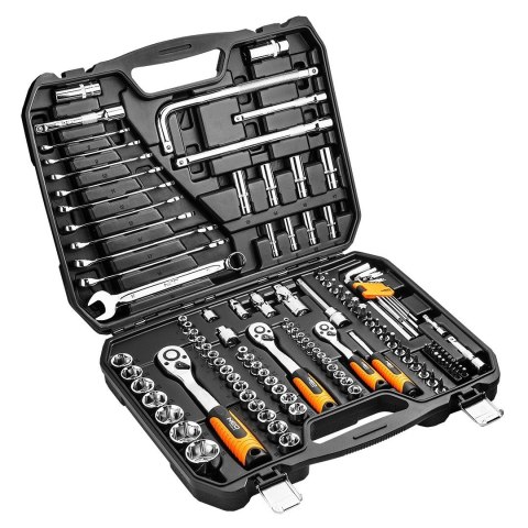 08-667 KLUCZE NASADOWE 1/4", 3/8", 1/2", ZESTAW 126 SZT., CRV NEO TOOLS