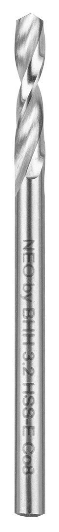 08-950 WIERTŁA SPECJALISTYCZNE DO ROZWIERCANIA ZAPIECZONYCH ŚRUB, HSS-E CO8, 3.2-8.5 MM, KRÓTKIE, KPL.5SZT. NEO TOOLS