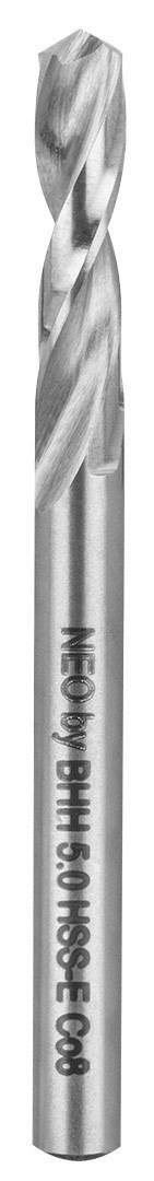 08-950 WIERTŁA SPECJALISTYCZNE DO ROZWIERCANIA ZAPIECZONYCH ŚRUB, HSS-E CO8, 3.2-8.5 MM, KRÓTKIE, KPL.5SZT. NEO TOOLS