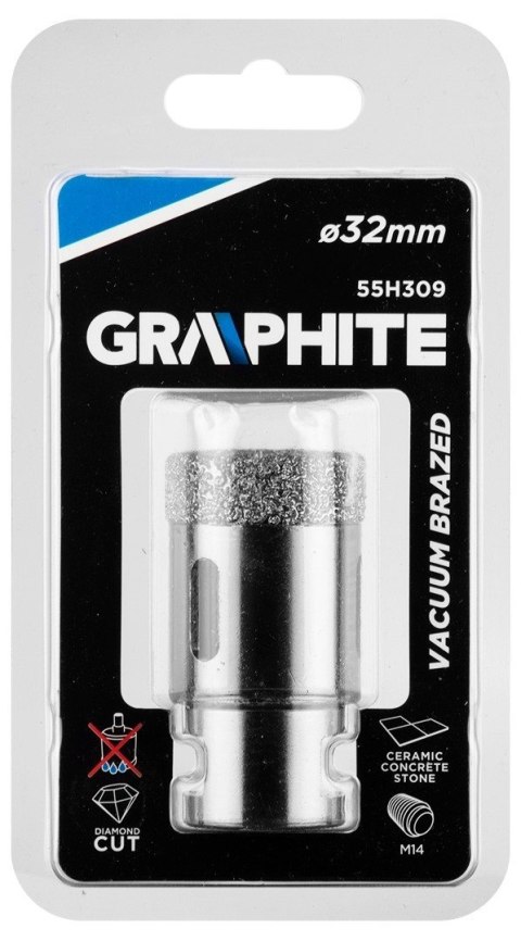 55H309 OTWORNICA DIAMENTOWA 32 MM X M14 GRAPHITE 55H309 OTWORNICA DIAMENTOWA 32 MM X M14 GRAPHITE