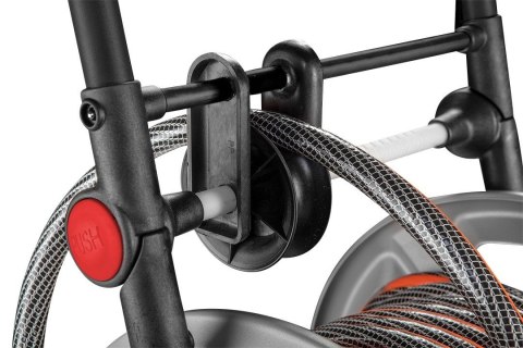 WÓZEK ORGANIZER NA WĄŻ OGRODOWY METALOWY Z PROWADNICĄ WĘŻA DO 60 M WĘŻA 1/2" NEO TOOLS