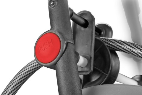 WÓZEK ORGANIZER NA WĄŻ OGRODOWY METALOWY Z PROWADNICĄ WĘŻA DO 60 M WĘŻA 1/2" NEO TOOLS