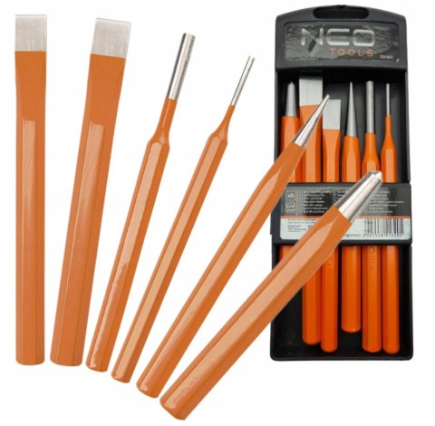33-061 ZESTAW WYBIJAKÓW, PRZECINAKÓW I PUNKTAKÓW, 6 SZT. NEO TOOLS 33-061 ZESTAW WYBIJAKÓW, PRZECINAKÓW I PUNKTAKÓW, 6 SZT. NEO TOOLS