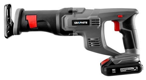 58G017 PILARKA SZABLOWA AKUMULATOROWA ENERGY+ 18V, LI-ION, BEZ AKUMULATORA GRAPHITE 58G017 PILARKA SZABLOWA AKUMULATOROWA ENERGY+ 18V, LI-ION, BEZ AKUMULATORA GRAPHITE