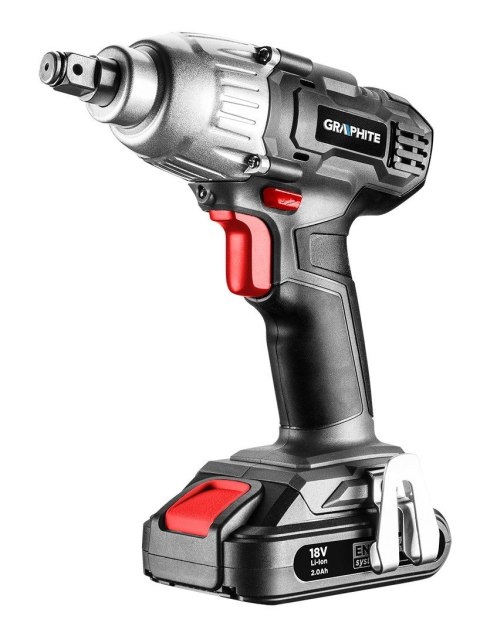 58G018 KLUCZ UDAROWY AKUMULATOROWY ENERGY+ 18V, LI-ION, BEZ AKUMULATORA GRAPHITE