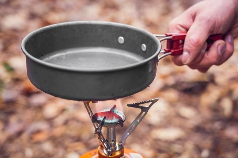 NACZYNIA ZESTAW TURYSTYCZNE NA CAMPING SURVIVALOWE BIWAKOWE OUTDOOR 7 W 1 NEO TOOLS 63-146