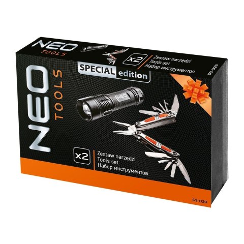 SET 2 ELEMENTY (99-101 LATARKA, 01-028 MULTITOOL) 63-029 NEO TOOLS SET 2 ELEMENTY (99-101 LATARKA, 01-028 MULTITOOL) 63-029 NEO TOOLS
