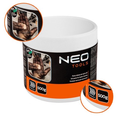 10-403 ŻELOWA, SPECJALNA, PASTA DO MYCIA RĄK, DO USUWANIA TRUDNYCH I BARDZO TRUDNYCH ZABRUDZEŃ - SŁOIK 500G NEO TOOLS 10-403 ŻELOWA, SPECJALNA, PASTA DO MYCIA RĄK, DO USUWANIA TRUDNYCH I BARDZO TRUDNYCH ZABRUDZEŃ - SŁOIK 500G NEO TOOLS
