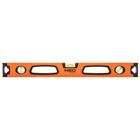 71-112 POZIOMNICA ALUMINIOWA Z UCHWYTEM, 3 LIBELLE, MAGNES, FREZOWANE POWIERZCHNIE MIERNICZE, 60 CM NEO TOOLS