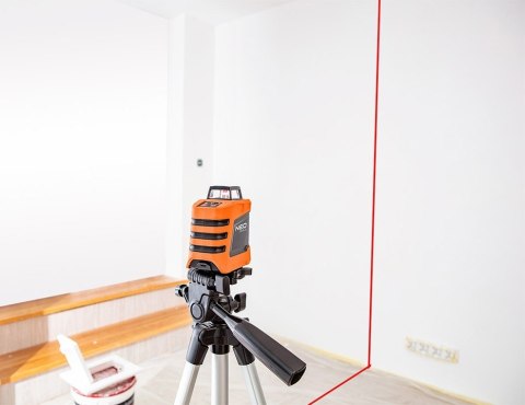 75-102 LASER PŁASZCZYZNOWY 15 M, 360° W POZIOMIE, Z ETUI I STATYWEM 1.5 M NEO TOOLS 75-102 LASER PŁASZCZYZNOWY 15 M, 360° W POZIOMIE, Z ETUI I STATYWEM 1.5 M NEO TOOLS