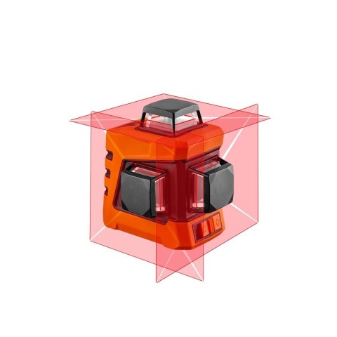 75-103 LASER PŁASZCZYZNOWY 15 M 3D, CZERWONY, 360° W TRZECH PŁASZCZYZNACH, Z ETUI I UCHWYTEM MAGNETYCZNYM NEO TOOLS