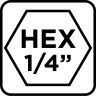 Fazownik Hex pogłębiacz frez wiertło do drewna metalu 16 mm GRAPHITE 54T421 Fazownik Hex pogłębiacz frez wiertło do drewna metalu 16 mm GRAPHITE 54T421