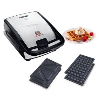Opiekacz Tefal snack collection SW852D12 z dwoma wymiennymi kompletami płyt w zestawie