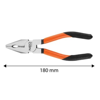 SZCZYPCE UNIWERSALNE 180 mm KOMBINERKI OBCĘGI szczypce 01-271 NEO TOOLS