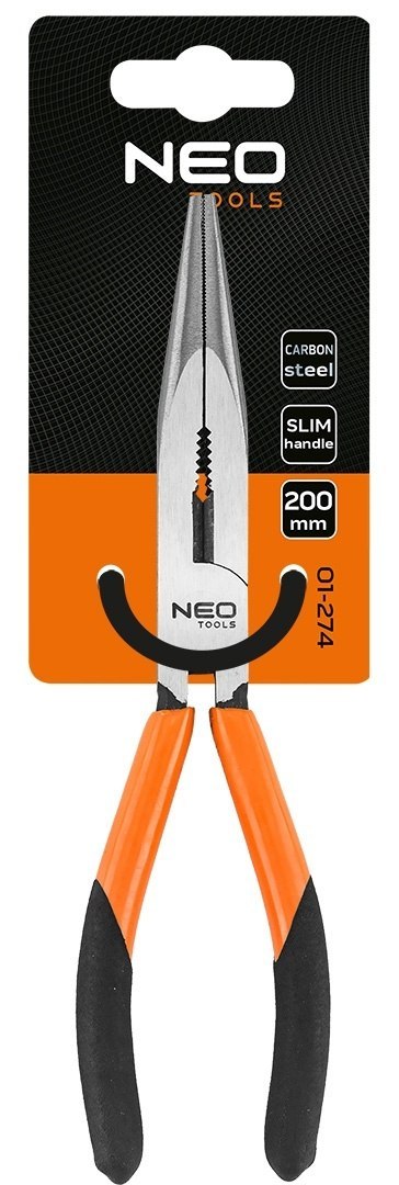 Szczypce wydłużone proste 200 mm 01-274