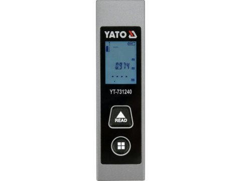 DALMIERZ LASEROWY CYFROWY MIERNIK ODLEGŁOŚCI KIESZONKOWY 30 m YATO YT-731240
