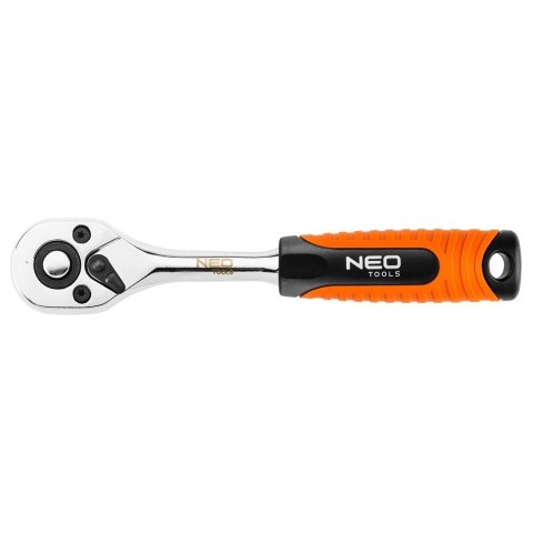Grzechotka prosta z korpusem ze stali chromowo-wanadowej 3/8" 210mm 45T 08-508 NEO TOOLS