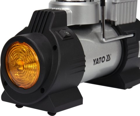 Kompresor pompka 12V na zapalniczkę samochodową ciśnienie do 10 bar szybkie i wygodne pompowanie YATO YT-73460