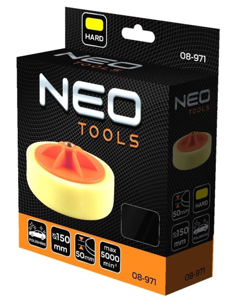 Pad polerski 150 x 50 mm gąbka twarda pianka poliuretanowa m14 NEO TOOLS 08-971