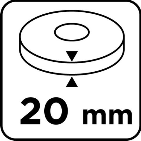 Tarcze szlifierskie 200 x 20/16/12. 7 x 20 mm, p60, 2 szt 57T128 Tarcze szlifierskie 200 x 20/16/12. 7 x 20 mm, p60, 2 szt 57T128