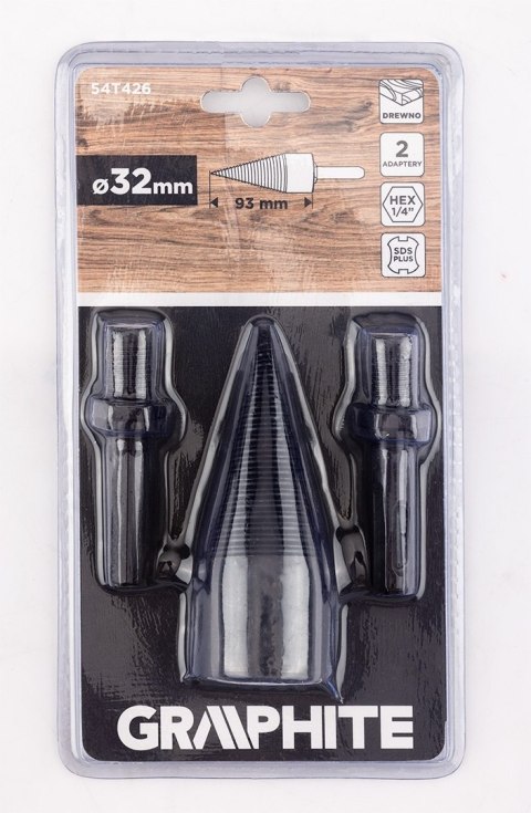 Wiertło do rozłupywania drewna sds plus, hex, 32 mm 54T426 Wiertło do rozłupywania drewna sds plus, hex, 32 mm 54T426