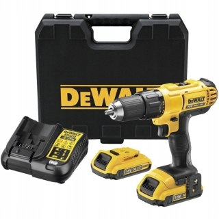 Wkrętarka akumulatorowa 18V 2x akumulator Li-Ion walizka TSTAK w zestawie z ładowarką DeWALT DCD771D2-QW