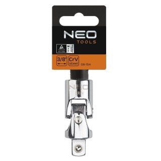 Przegub uniwersalny do nasadek z wytrzymałej stali chromowo-wanadowej 3/8" 08-154 NEO TOOLS