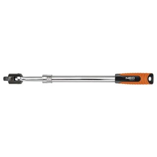RĘKOJEŚĆ Z PRZEGUBEM TELESKOPOWA 1/2" 470- 620 MM z wytrzymałej stali chromowo-wanadowej 08-553 NEO TOOLS