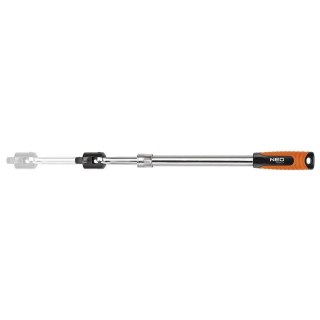 RĘKOJEŚĆ Z PRZEGUBEM TELESKOPOWA 1/2" 470- 620 MM z wytrzymałej stali chromowo-wanadowej 08-553 NEO TOOLS