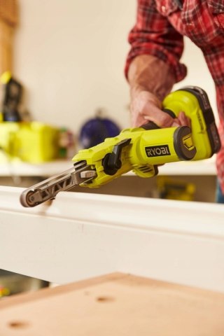 RYOBI AKUMULATOROWA PALCOWA SZLIFIERKA TAŚMOWA PILNIK TAŚMOWY R18PF-0 ONE+