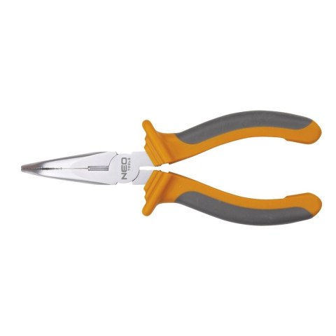 Szczypce wydłużone wygięte 200 mm precyzyjne trwałe do pracy w trudno dostępnych miejscach 01-016 NEO TOOLS
