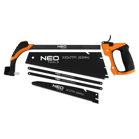 Uchwyt do pił, zestaw 4 ostrza + 1 uchwyt NEO TOOLS 44-651