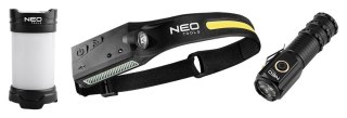 ZESTAW OŚWIETLENIOWY SURVIVALOWY TURYSTYCZNY 3 W 1 LAMPA LATARKA 99-132 NEO TOOLS