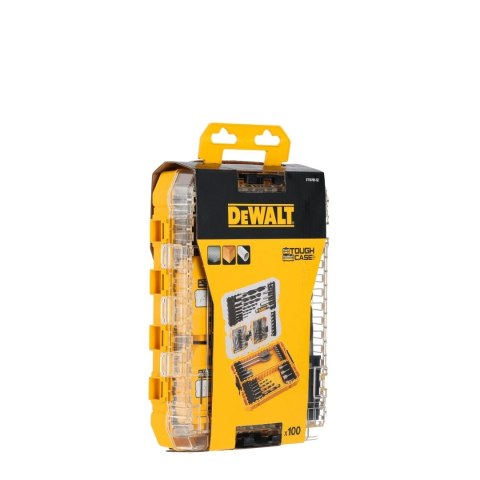 Zestaw 100 wierteł i końcówek wkręcających trwałe akcesoria do wiertarek i wkrętarek DeWalt DT70785