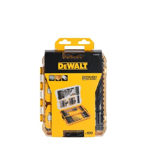 Zestaw 100 wierteł i końcówek wkręcających trwałe akcesoria do wiertarek i wkrętarek DeWalt DT70785