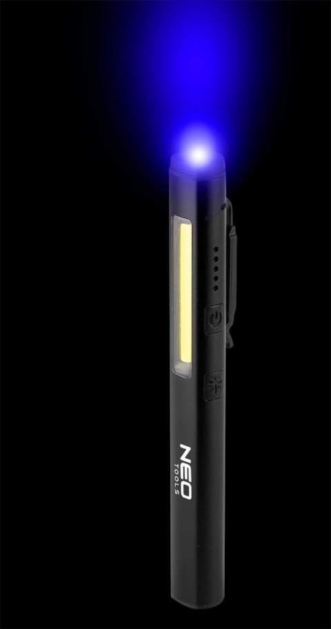 Lampa inspekcyjna LED latarka warsztatowa 450lm UV laser 4w1 NEO TOOLS 99-077
