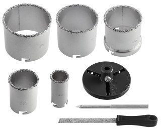 Otwornice wolframowe 32-83 mm, zestaw 8 szt 56T743