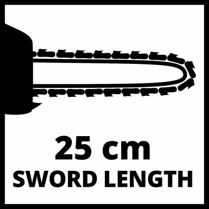 PIŁA ŁAŃCUCHOWA AKUMULATOROWA OGRODOWA BEZPRZEWODOWA GE-LC 18/25-1 Li KIT (3,0 Ah)