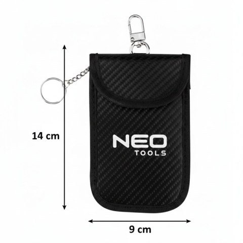 ETUI ANTYKRADZIEŻOWE NA KLUCZYKI SAMOCHODOWE KARTY KEYLESS KLATKA FARADAYA 11-476 NEO TOOLS