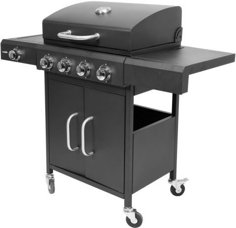 GRILL GAZOWY 5 PALNIKOWY 4+1 NA KÓŁKACH 14,4KW Z POKRYWĄ LUND 99647