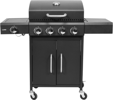 GRILL GAZOWY 5 PALNIKOWY 4+1 NA KÓŁKACH 14,4KW Z POKRYWĄ LUND 99647