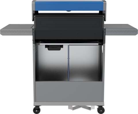 GRILL GAZOWY OGRODOWY 4+1 14,2KW NIEBIESKI 5 PALNIKÓW ŻELIWNY RUSZT YG-20033