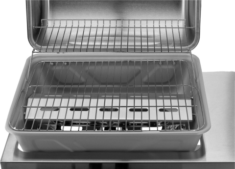 GRILL GAZOWY OGRODOWY 5,5KW DWUPALNIKOWY Z POKRYWĄ STAL NIERDZEWNA LUND 99658