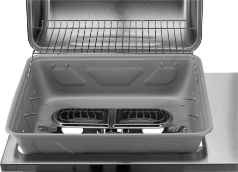 GRILL GAZOWY OGRODOWY 5,5KW DWUPALNIKOWY Z POKRYWĄ STAL NIERDZEWNA LUND 99658