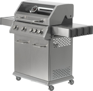 GRILL GAZOWY OGRODOWY ITAMI 4+1 STAL NIERDZEWNA 14,2KW SZYBA YATO YG-20003