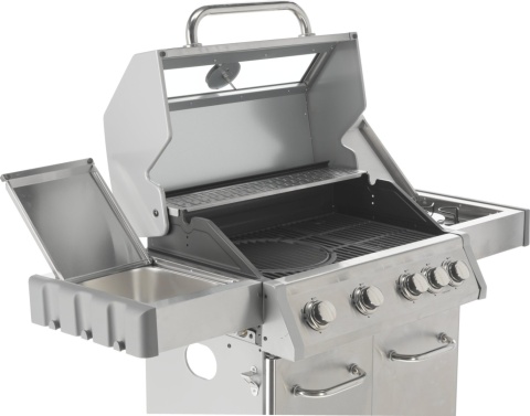 GRILL GAZOWY OGRODOWY ITAMI 4+1 STAL NIERDZEWNA 14,2KW SZYBA YATO YG-20003
