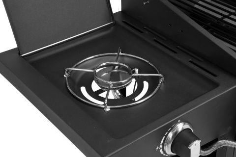 GRILL GAZOWY OGRODOWY Z POKRYWĄ 12,8 kW 4 PALNIKI 2 PÓŁKI SZAFKA LUND 99642