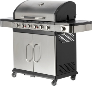 GRILL GAZOWY OGRODOWY ZUSHI 6 + 1 20,2KW Z POKRYWĄ SZAFKĄ PALNIK BOCZNY YATO