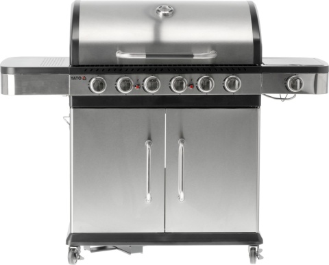 GRILL GAZOWY OGRODOWY ZUSHI 6 + 1 20,2KW Z POKRYWĄ SZAFKĄ PALNIK BOCZNY YATO