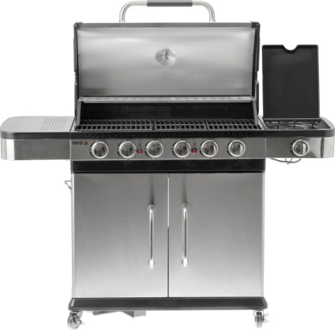 GRILL GAZOWY OGRODOWY ZUSHI 6 + 1 20,2KW Z POKRYWĄ SZAFKĄ PALNIK BOCZNY YATO